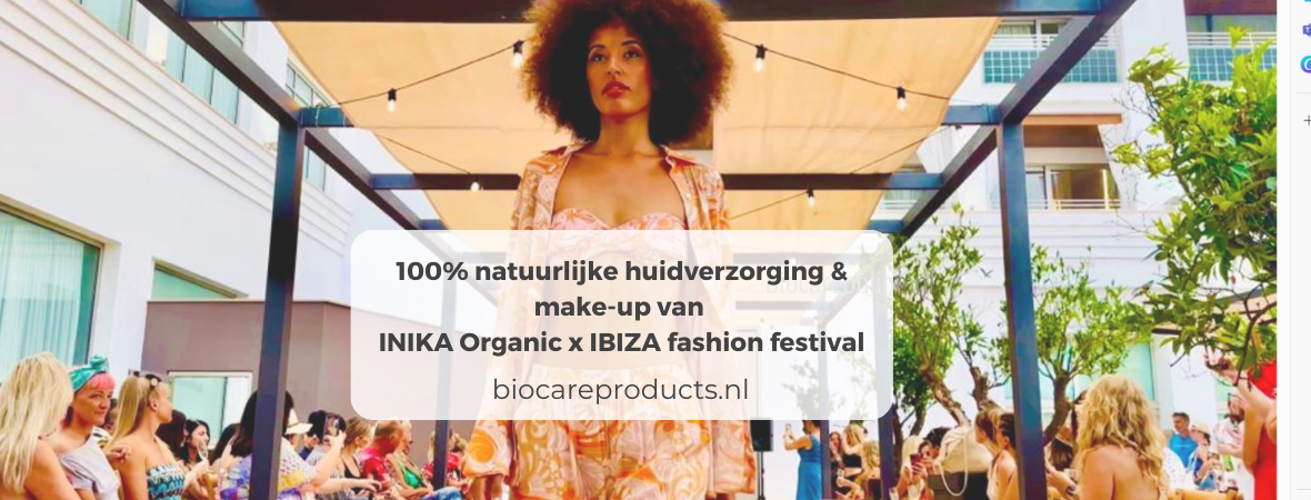 100% natuurlijke huidverzorging en make-up van INIKA Organic x IBIZA fashion festival